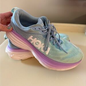 Hoka One One Bondi B Wide - women’s Sneakers in Blue and Purple